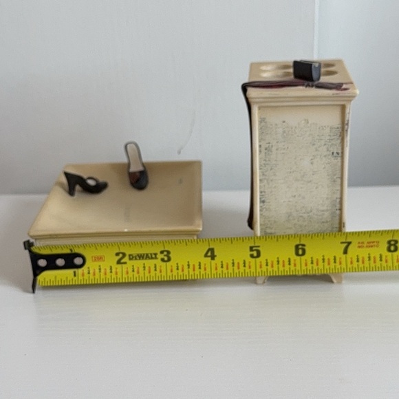 Vogue Paris SOAP DISH TRAY & TOOTHBRUSH HOLDER Hand Painted - Picture 9 of 11